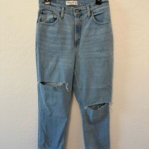 Abercrombie & Fitch curve love ultra high rise 90s straight jean